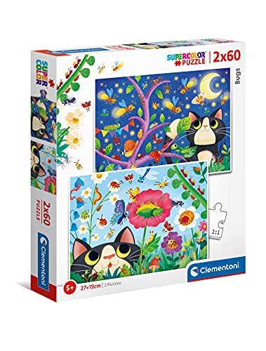 Clementoni 21618, Bugs Supercolor puzzel voor kinderen en volwassenen, leeftijd 5 jaar plus