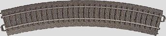 Märklin H0 Märklin C-rails (met ballastbed) 24230 Gebogen rails 6 stuk(s)