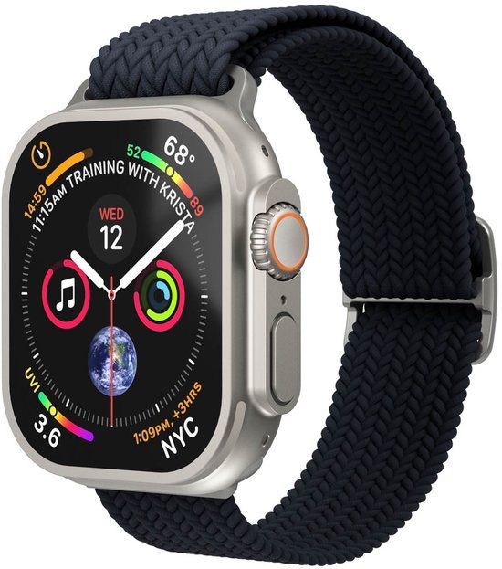 Vonmählen Woven Loop Polsband Marineblauw Nylon voor Apple Watch 40 | 41 | 42 mm