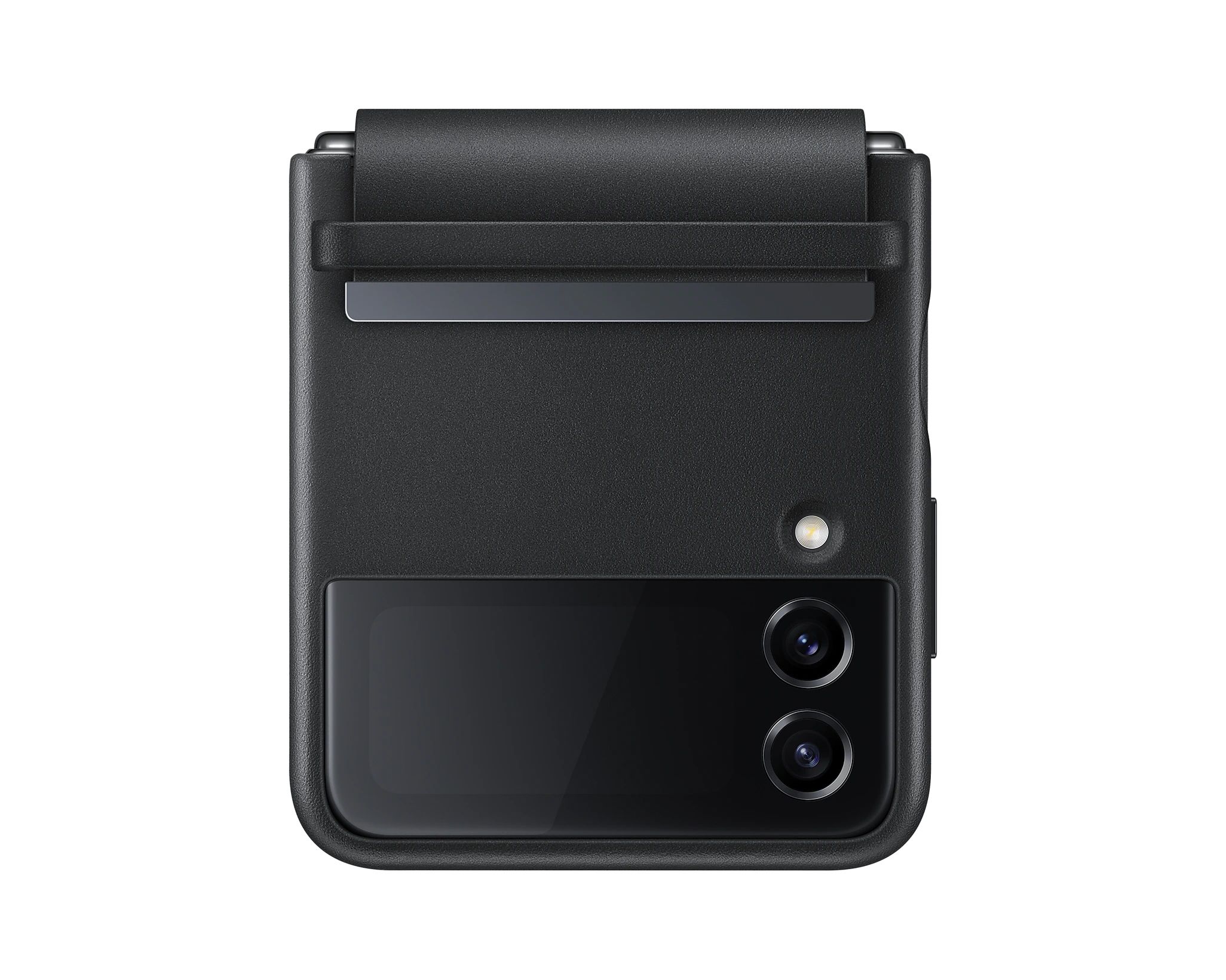 Samsung Galaxy Z Flip4 Leather Cover - Black