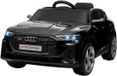 TRUUSK Elektrische Kinderauto Zwart Leer met Afstandsbediening, Veiligheidsgordel, Muziek (MP3/USB/TF), 3-5 Jaar