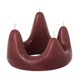 Ferm Living Anneau bougie Stala raisin noir