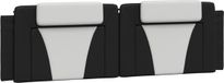 vidaXL Hoofdbordkussen "Viana" 180 cm Kunstleer Zwart en Wit
