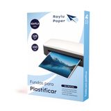Raylu Paper® - Verpakking met 100 stuks, transparant, hoogglans afwerking, weekmaker-thermofolies, lamineerhoezen, kunststof folies
