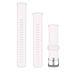 Garmin Bracelet de montre officiel avec fermoir rapide, silicone, rose/argent