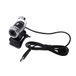 Sharainn USB-webcamera, clip-on webcam met 360 ° draaibare standaard (Zilver)