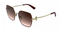 Longchamp LO190S Gold/gradient burgundy 56/18/140 Vrouwen Zonnebrillen