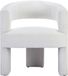 Vente-unique Fauteuil van witte boucléstof FONTANOVA