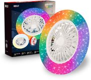 Briloner Tuulentin A - Plafondventilator met LED-verlichting, RGB, Ø48,5cm, Wit