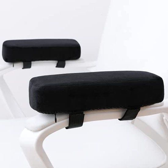 LargeLeaf Extra dikke stoel armsteun Kussens elleboog kussen drukverlichting bureaustoel gaming stoel armleuning met Memory Foam armsteun Pads 2-delige set