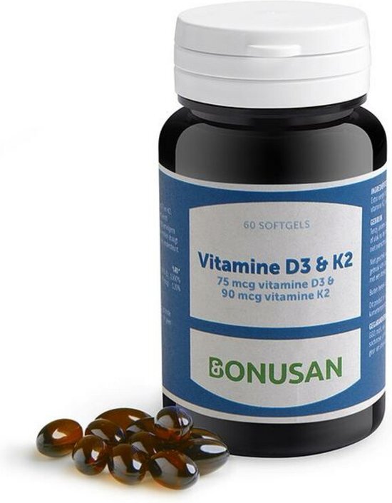 Bonusan Vitamine D3 & K2 Softgels
