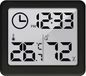 GreenBlue - Weerstation - Digitale Thermometer / hygrometer met klokfunctie - Zwart