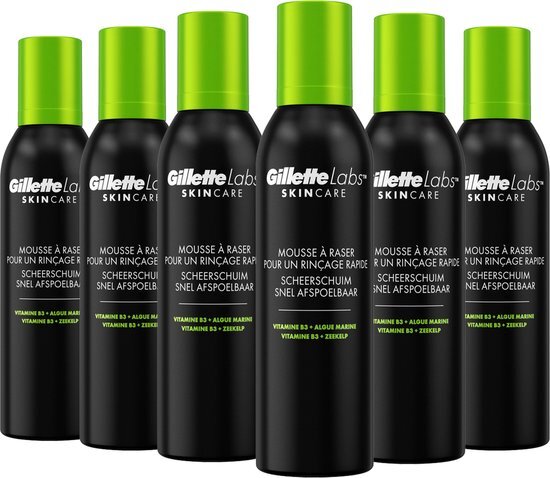 Gillette Labs snel afspoelbare lichtgewicht scheerschuim - 240 ml