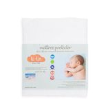 Ti TIN Mini babybed matrasbeschermer 100% katoen Waterdichte en ademende verstelbare matrasbeschermer met elastiek 100% polyurethaan antibacteriële badstof kussensloop 50 x 80 cm