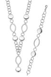 Orphelia SET-016 Dames sieraden set Pure Collection 925 sterling zilver ketting 43 cm armband 19 cm