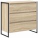 vidaXL Dressoir Sonoma 79 x 36 x 75.5 cm Bewerkt Hout
