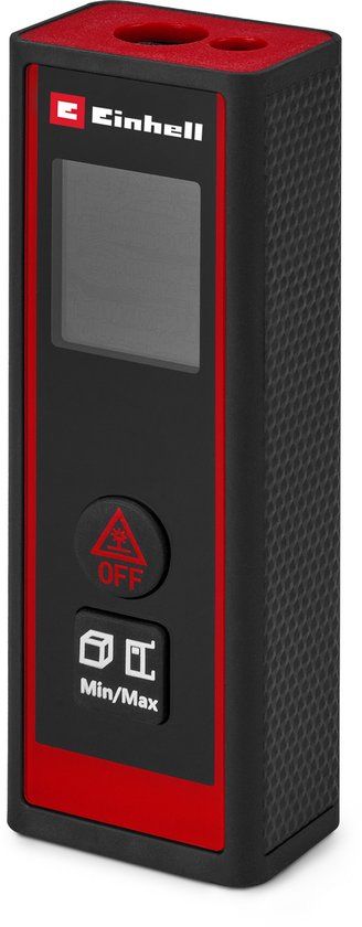 Einhell Afstandmeter TC-LD 30 R - Tot 30 m - Afstandsmeting - Oppervlaktemeting - Inhoudsmeting - Incl. opbergtas