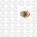 The Twiddlers – 48 Transparante Kerstballen, 6cm – Vulbaar & Versierbaar – DIY Kerstboomversiering – Voor Kerst, Bruiloften & Feesten