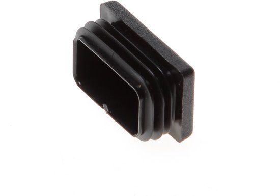 Algemeen Vierk.insteekdop zwart 40x25mm bu.werks - 7433643057095