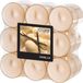 Conpax Candles Geur theelichtjes/waxinelichtjes - transparant - 18x - Vanilla aroma - 6 branduren