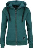 R.E.D. by EMP R.E.D. Rock-Engineered Design Petrolkleurige jas met capuchon - Dames - L