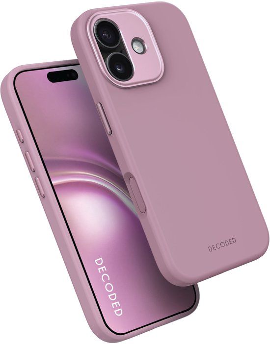 DECODED Siliconen Hoesje voor iPhone 17, Roze