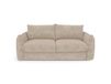 Canapé convertible express 3 places en velours gaufré beige