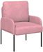 vidaXL Canapé avec coussin 55cm Rose Contreplaqué