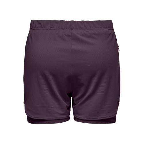 ONLY PLAY sportshort 2-in-1 paars