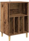 vidaXL Draaitafelstand Oud hout 47 x 39,5 x 74,5 cm Bewerkt hout
