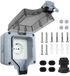 Merkloos / Sans marque Bol Buitenstopcontact - Buitenstopcontacten Waterdicht - Tuincontactdoos