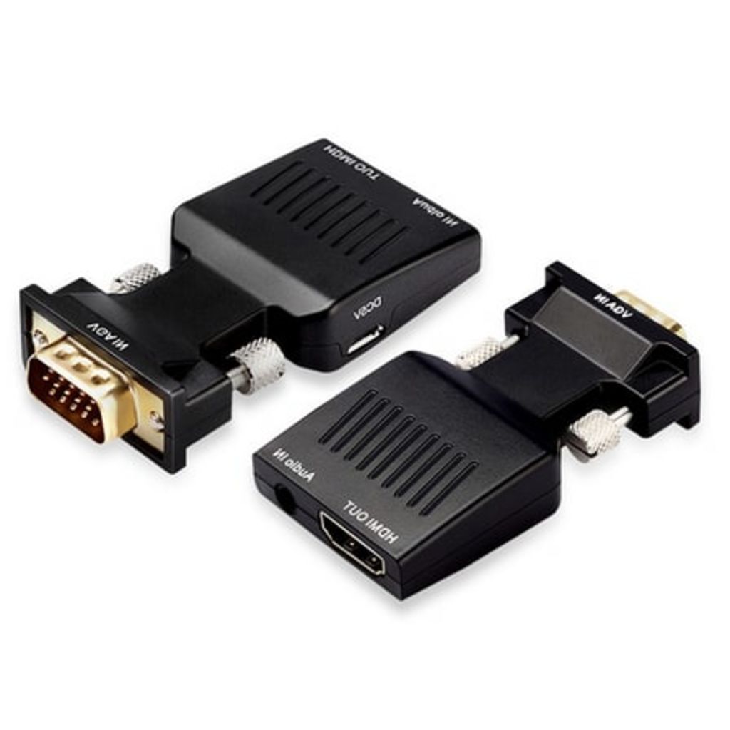 HaverCo VGA male naar HDMI female converter 1080P + Jack aansluiting