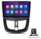 Peugeot Autoradio Android avec caméra de recul pour Peugeot 207 CC (2006-2015), compatible CarPlay et Android Auto, GPS intégré, navigation, 6+128 Go de stockage, 4G LTE, Wi-Fi, RDS, commandes au volant, BT, DAB+, écran de 9 pouces