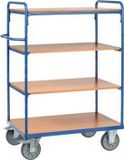 Fetra Etagewagen, 4 etages, open kopschotten, (B)850 mm