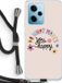Case Company® - Xiaomi Redmi Note 12 Pro 5G Hoesje met Koord - Happy days - Back Cover