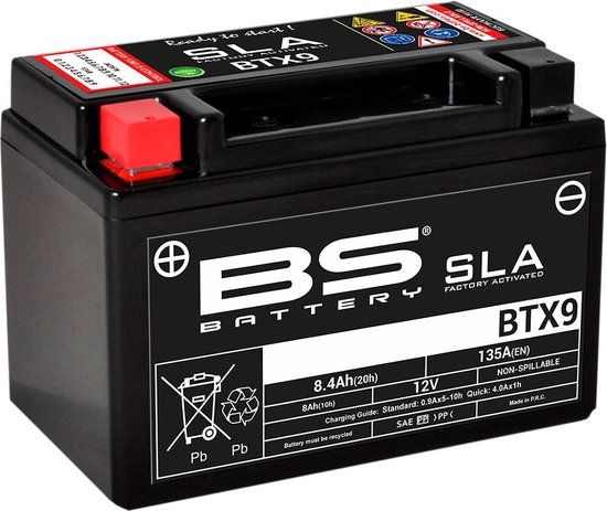 Bs Battery Btx9 / Ytx9 Accu Geseald Af Fabriek