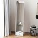 Miroir sur pied et mural rectangulaire dim. 37l x 43l x 156h cm bois aspect blanc