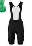 Gonso Dames Sitivo Bib kort, Black-Bright Green
