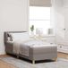 Maison Exclusive - Lit boxspring avec tête de lit, couleur taupe, 80 x 200 cm, rembourré