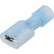 TRU COMPONENTS TC-11599312 Connecteur femelle Largeur d'insertion : 6,3 mm Épaisseur d'insertion : 0,8 mm 180 ° Entièrement isolé Bleu 1 pièce(s)