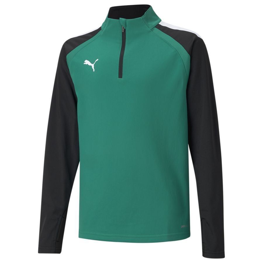 Puma teamLIGA Sporttrui Unisex - Groen/Zwart - Maat 164