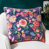 Wylder Glorine Floral Piped Feather Rich gevuld kussen