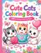 Cute Cats Coloring Book: 30 Fun & Easy Coloring Pages for Kids Ages 4–8 | Cute Kawaii Cats with Simple Bold Designs