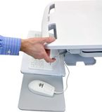 Ergotron StyleView EMR Cart with LCD Pivot Wit Vlakke paneel Multimediawagentje
