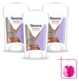 Rexona 3 x Stick anti-transpirant pour femmes Maximum Protection Sensitive Dry, 45 ml