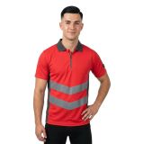 Mascot Safe Supreme Poloshirt 50130-933 - hi-vis rood/donkerantraciet - M