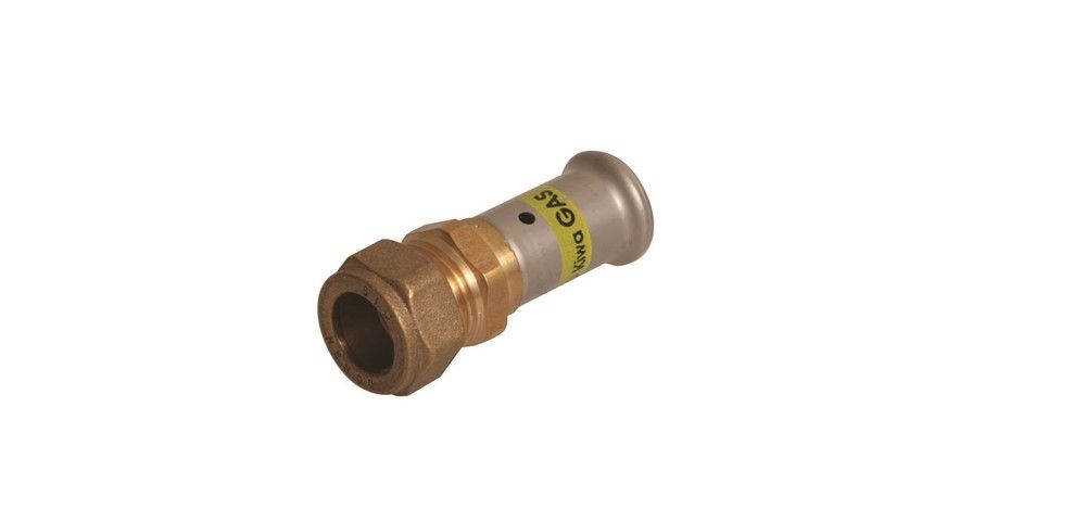 Henco Persfitting met 2 aansluitingen