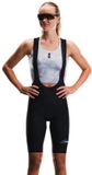 Fusion Tempo! Bib Fietsbroek Dames Zwart M/38