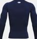 Under Armour UA Heatgear Armour Compressie Long Sleeve Heren Sportshirt - Navy - Maat M