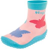 PLAYSHOES Strand-/badschoen 'Schmetterlinge' blauw / lichtblauw / roze / framboos